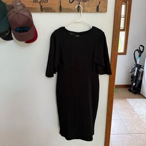 Homeyee Black Formal Midi Dress
